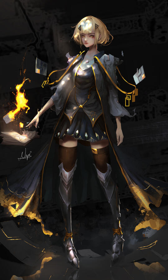 2020 - fullbody commission (PaladinCoffee)